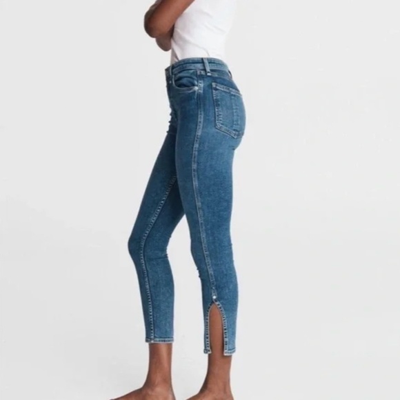 rag & bone Nina High-Rise Skinny Jeans 27 Denim Bridle Trail‎ - Picture 2 of 12